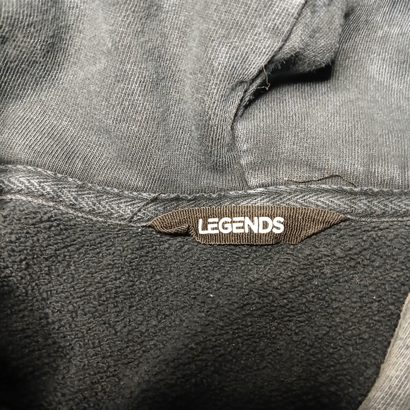 LEGENDS Women's Black Dyed Hoodie XS - Picture 4 of 9
